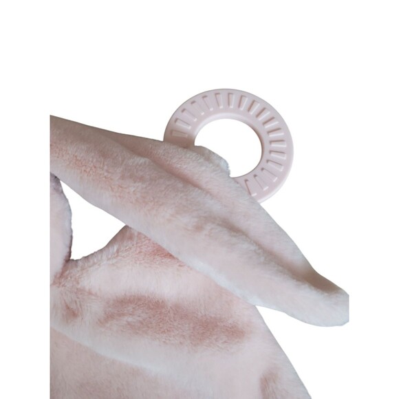 Bella Tunno Bunny Rabbit Hare Baby Security Blanket Teether Lovey Plush Rattle - Picture 3 of 6